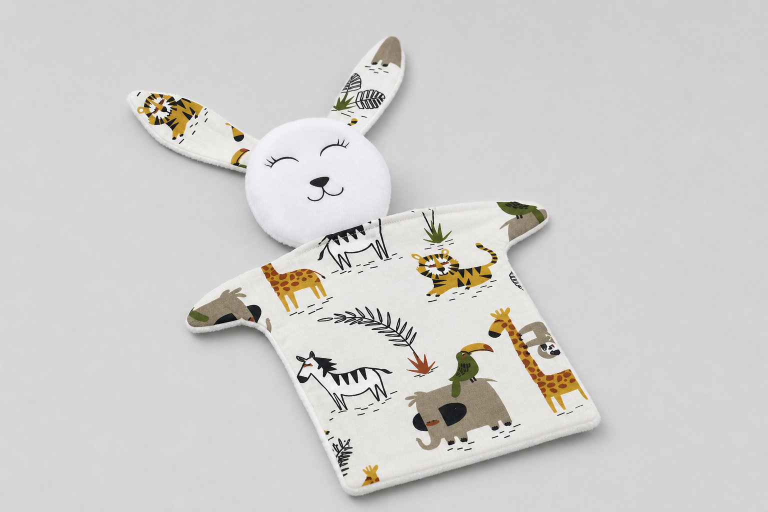 Doudou Lapin tissu animaux de la savane : un voyage sensoriel sécurisant