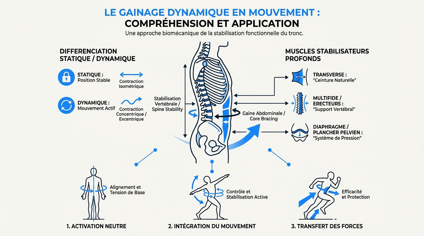 Schéma des muscles profonds du tronc