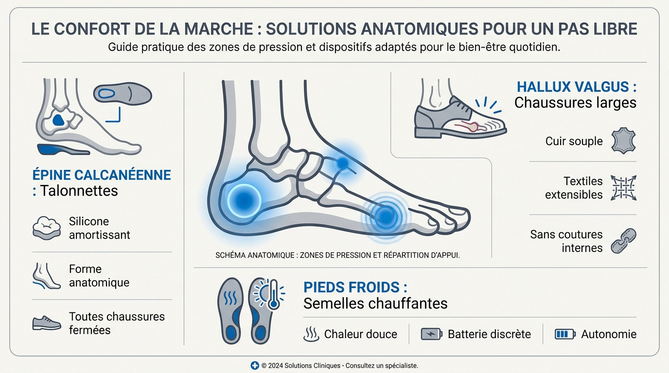 Semelles chauffantes : comment bien choisir Solutions orthopédiques pour le confort de marche et semelles chauffantes