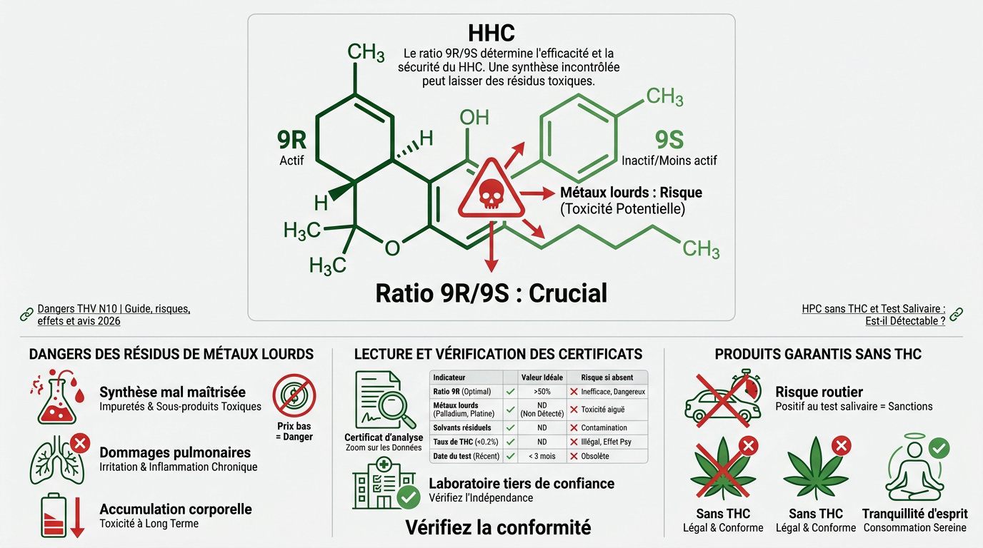 Analyse de laboratoire et vérification des certificats pour le HHC 9R
