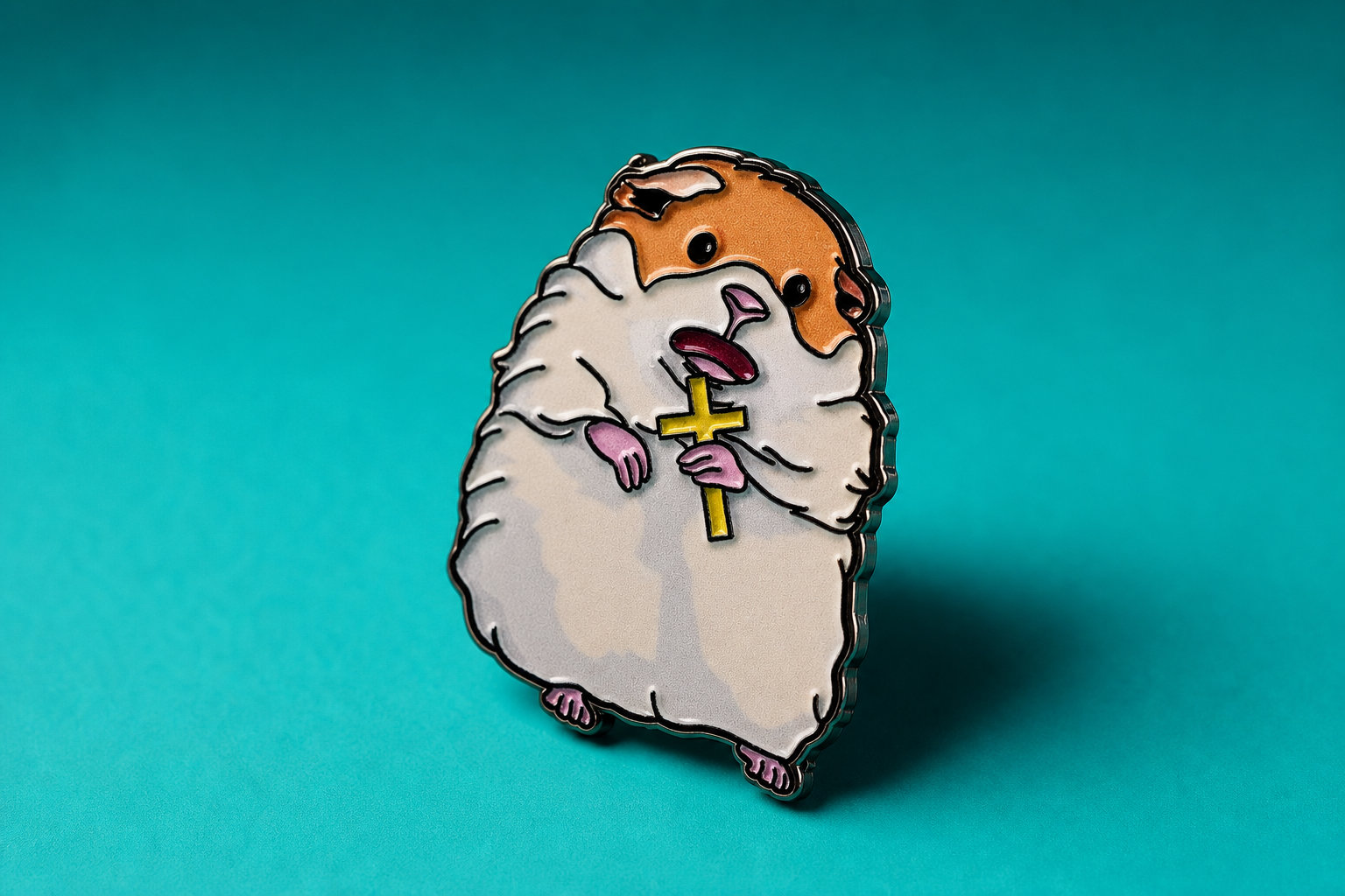 Screaming Hamster Pin for Meme Lovers