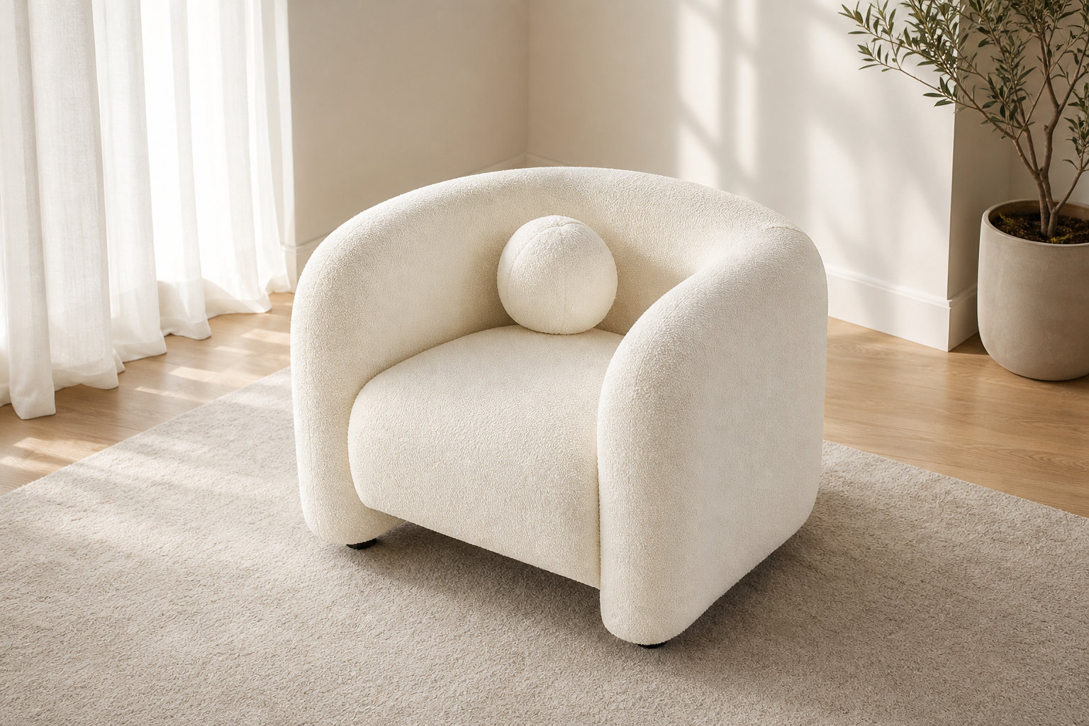 Comment entretenir votre fauteuil en bouclette blanche ?