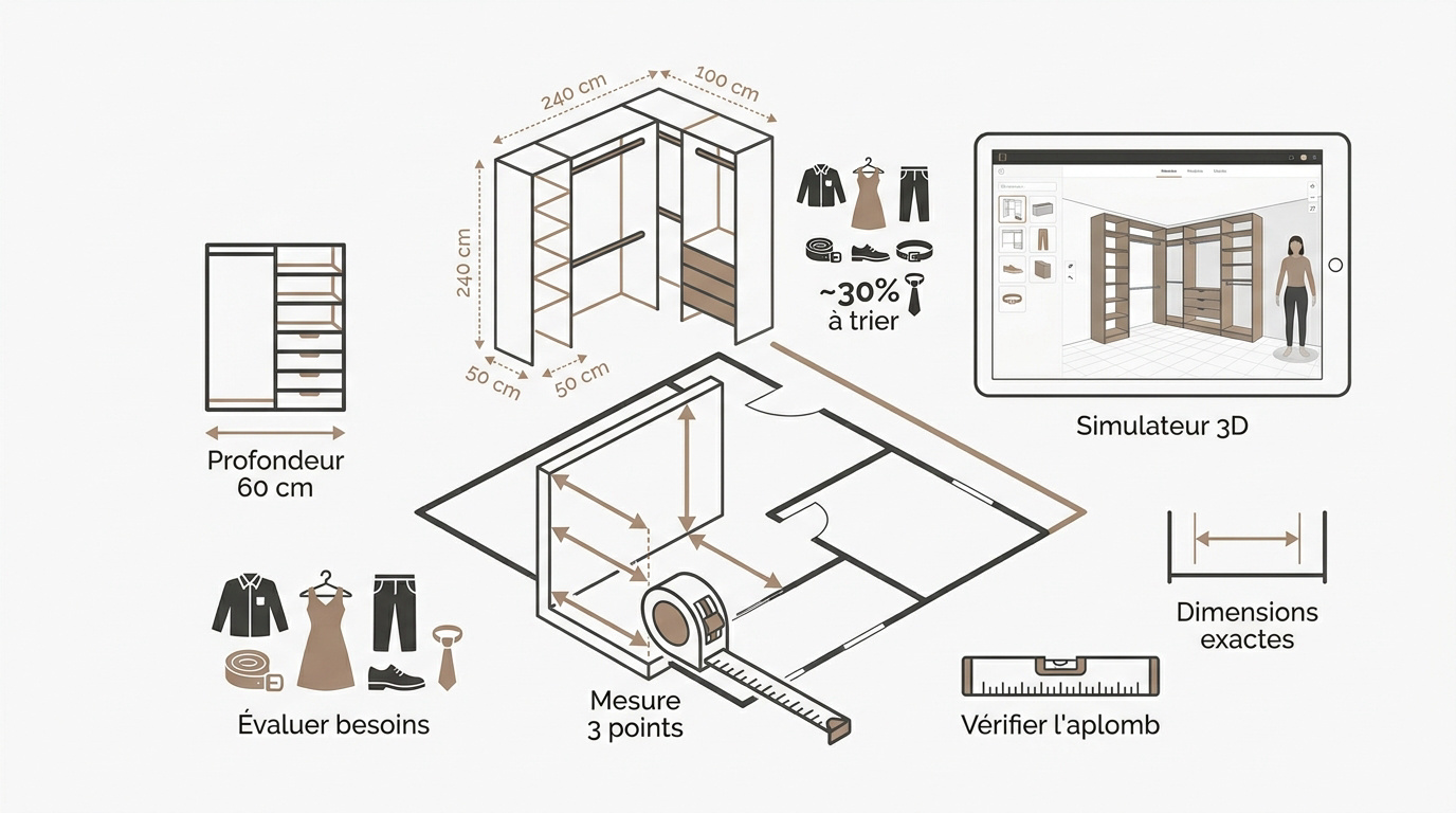 Simulation 3D d’un dressing sur mesure