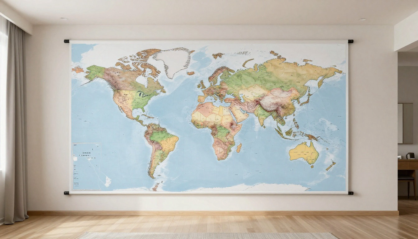 Carte du monde vierge à imprimer