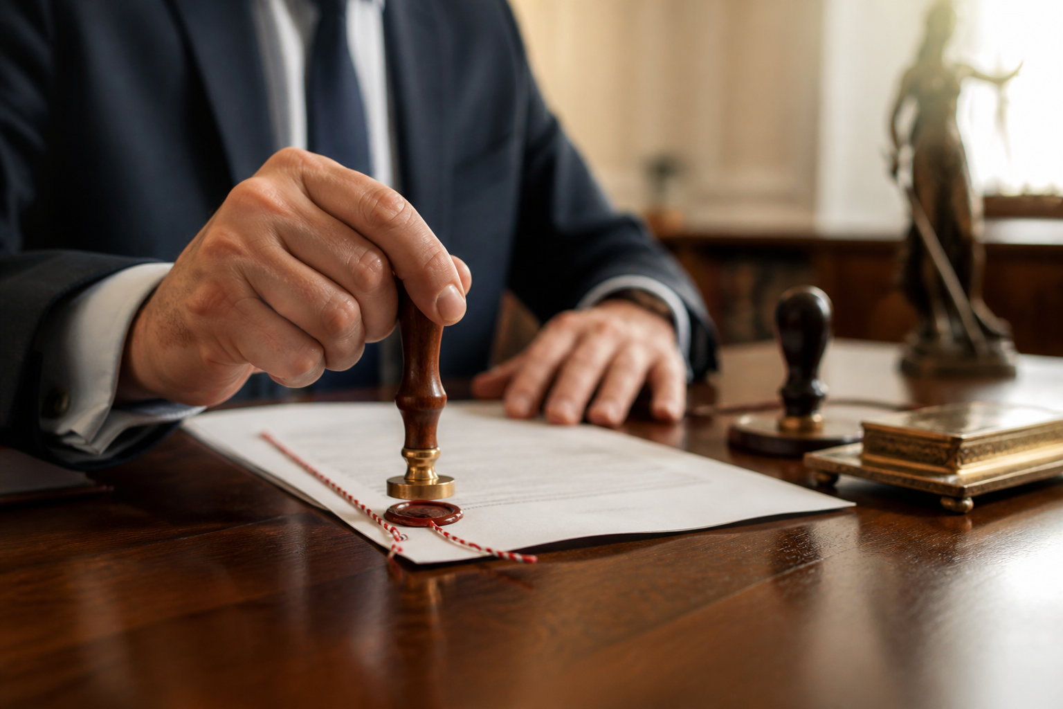 Sceau figurant sur un acte notarié pouvant constituer un titre exécutoire