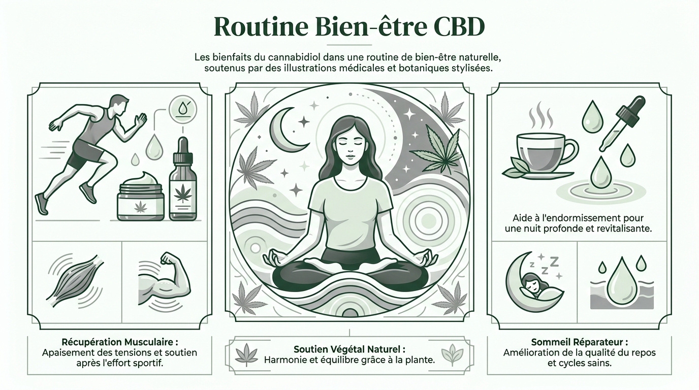 Fleurs de CBD pour une routine bien-être naturelle