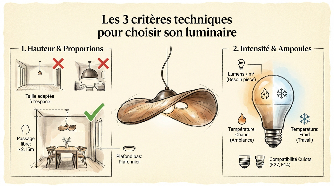 Sélection de luminaires artisanaux français pour un intérieur équilibré