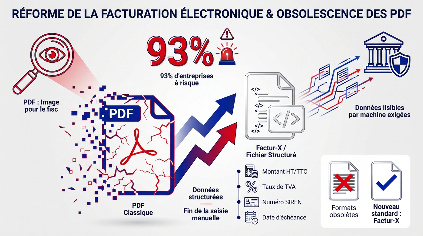 Transition vers la facturation électronique et le format Factur-X en France