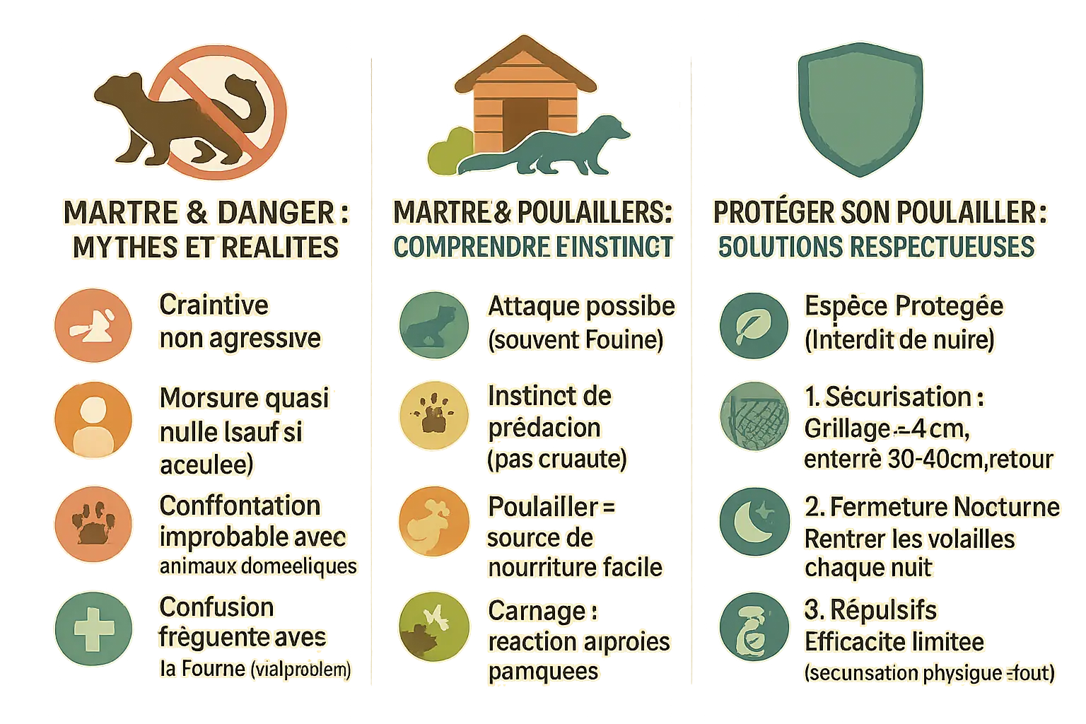 Martre grimpant sur un arbre