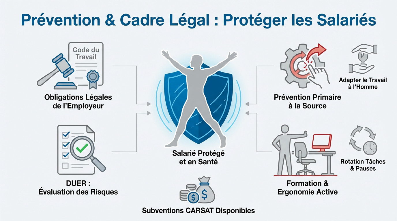 Pr&eacute;vention des troubles musculo-squelettiques et ergonomie au travail