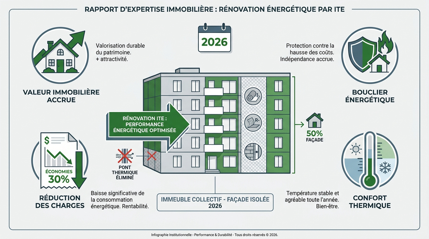 Rénovation énergétique et bénéfices de l'isolation thermique par l'extérieur pour un immeuble