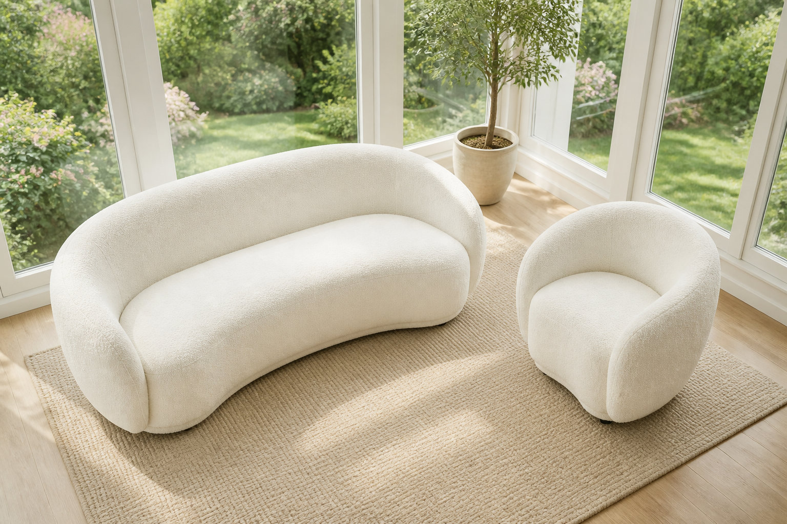 Ensemble BOVANA 3 places et fauteuil : l'harmonie d'un salon complet