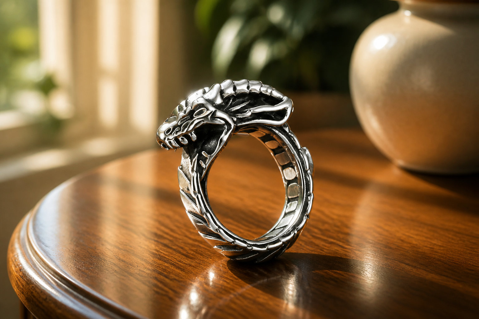 Bague Ouroboros : adopte la force du cycle éternel