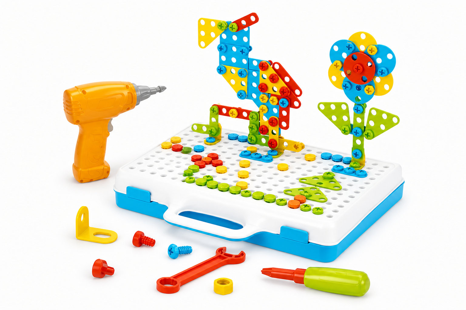 Jeu de construction bricolage Montessori : psychomotricité et création