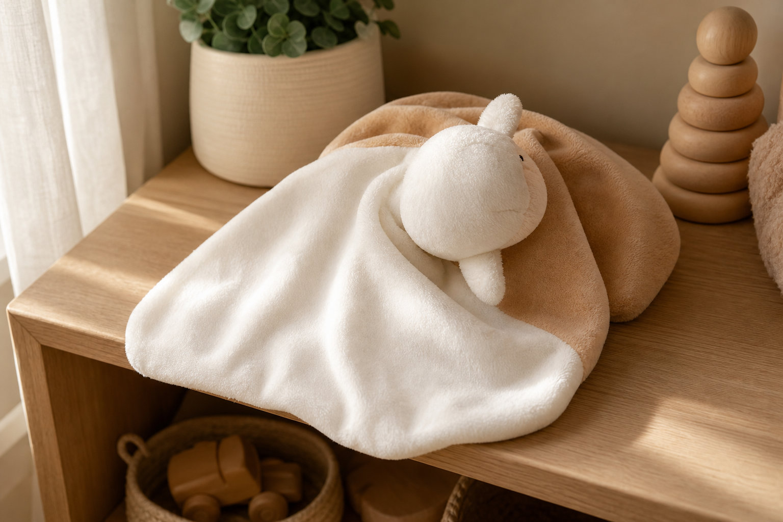 Doudou Mouton, une caresse de tendresse brodee