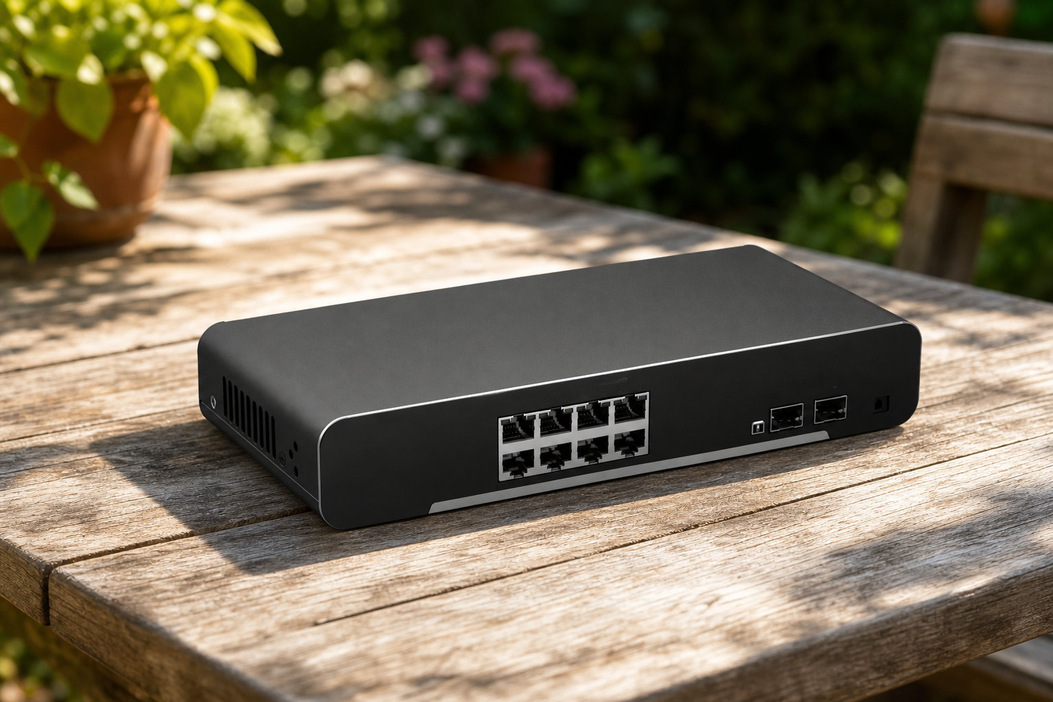 Switch Manageable 8 Ports Gigabit + 2 SFP, Format Bureau