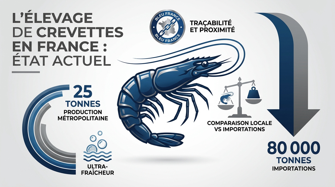 Élevage de crevettes en France