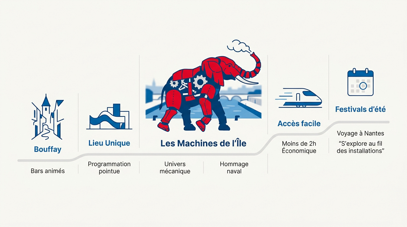 Les Machines de l'Île et l'éléphant géant mécanique à Nantes