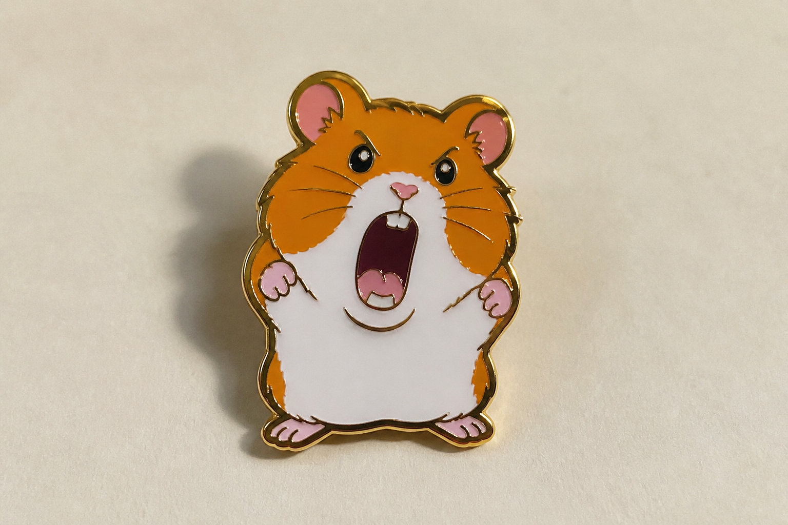 Screaming Hamster Pin For Remote Stress
