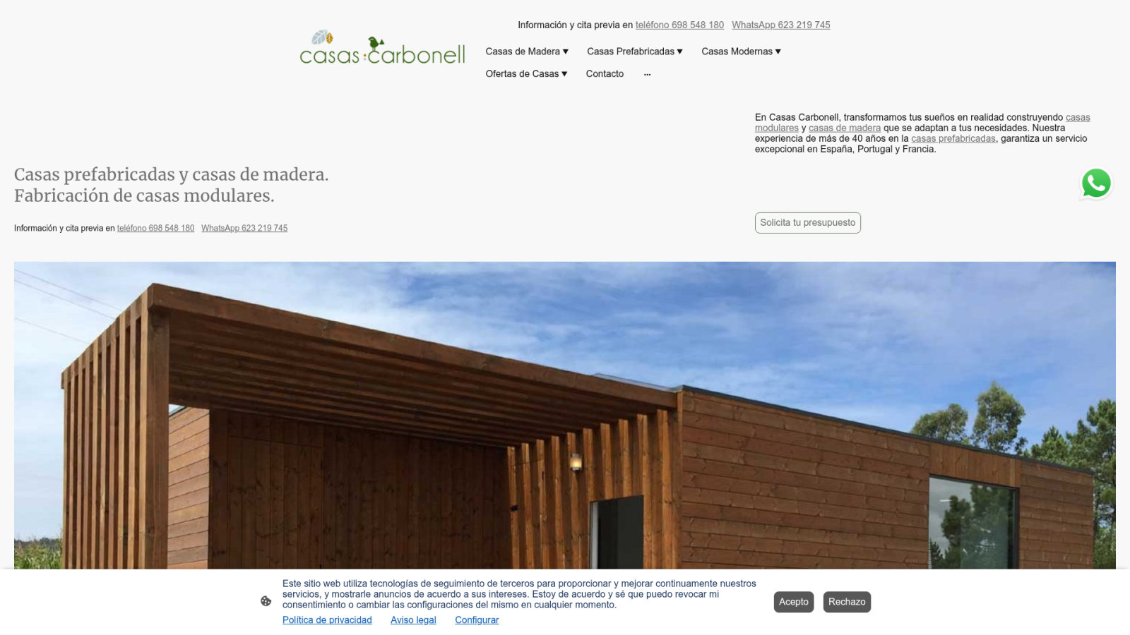 Casas Carbonell: unidades de exposición y calidad certificada