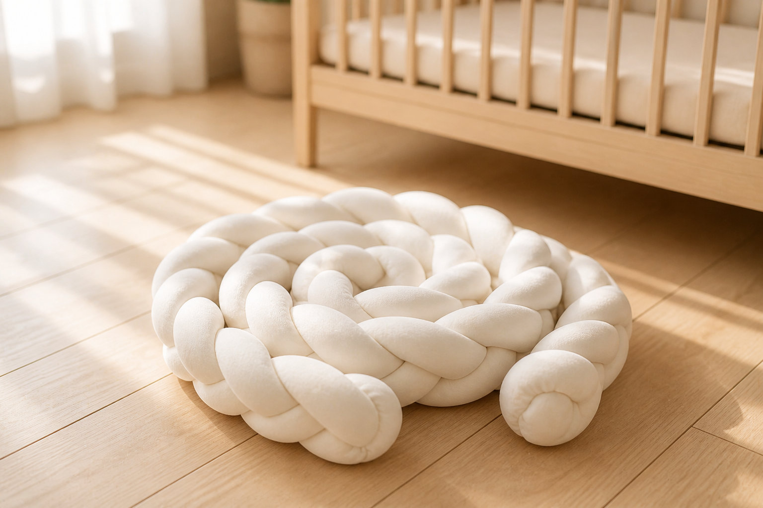 Tresse de lit pour bébé à 3 brins