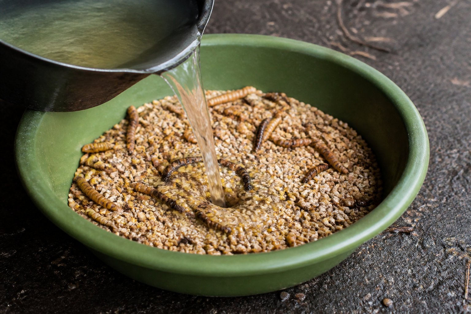 Préparation pratique : technique de mélange pour une ration humide