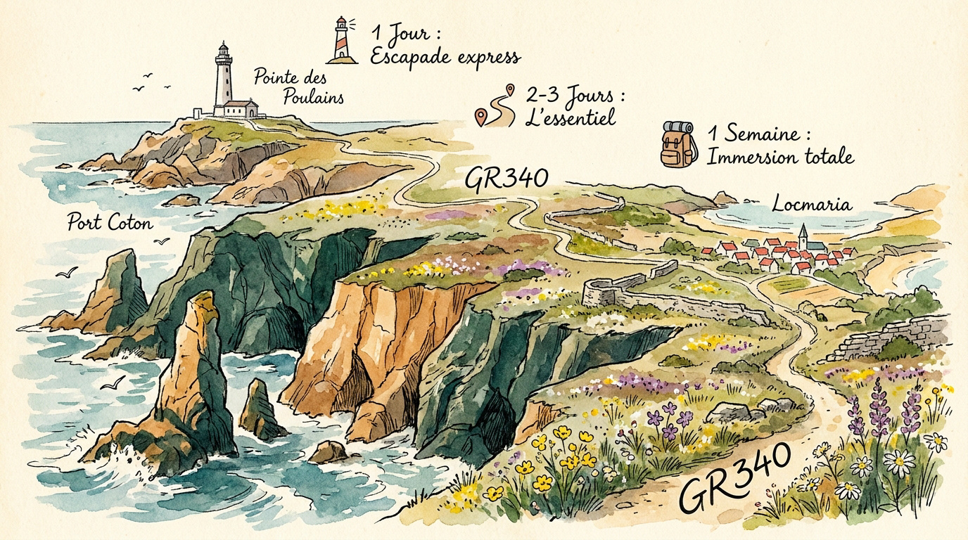 Carte de Belle-Île-en-Mer