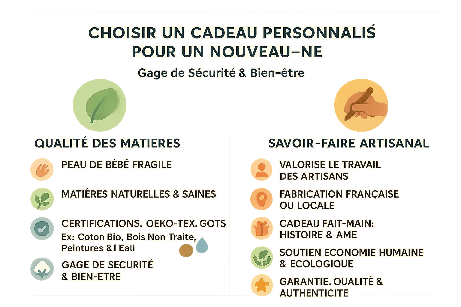 Cadeau personnalisé pour nouveau-né : qualité et artisanat