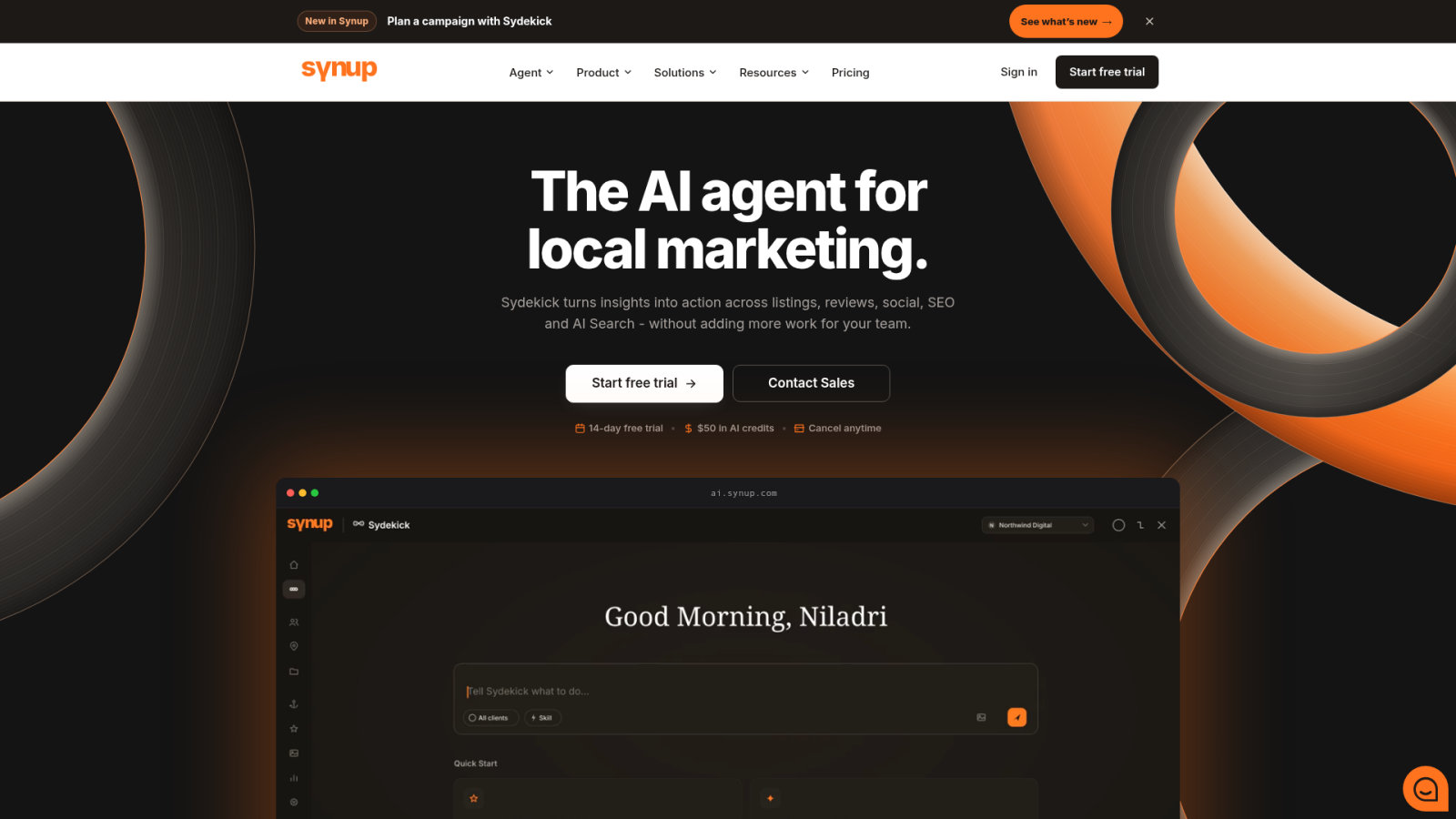Synup : pilotage multi-sites et intelligence artificielle Sydekick