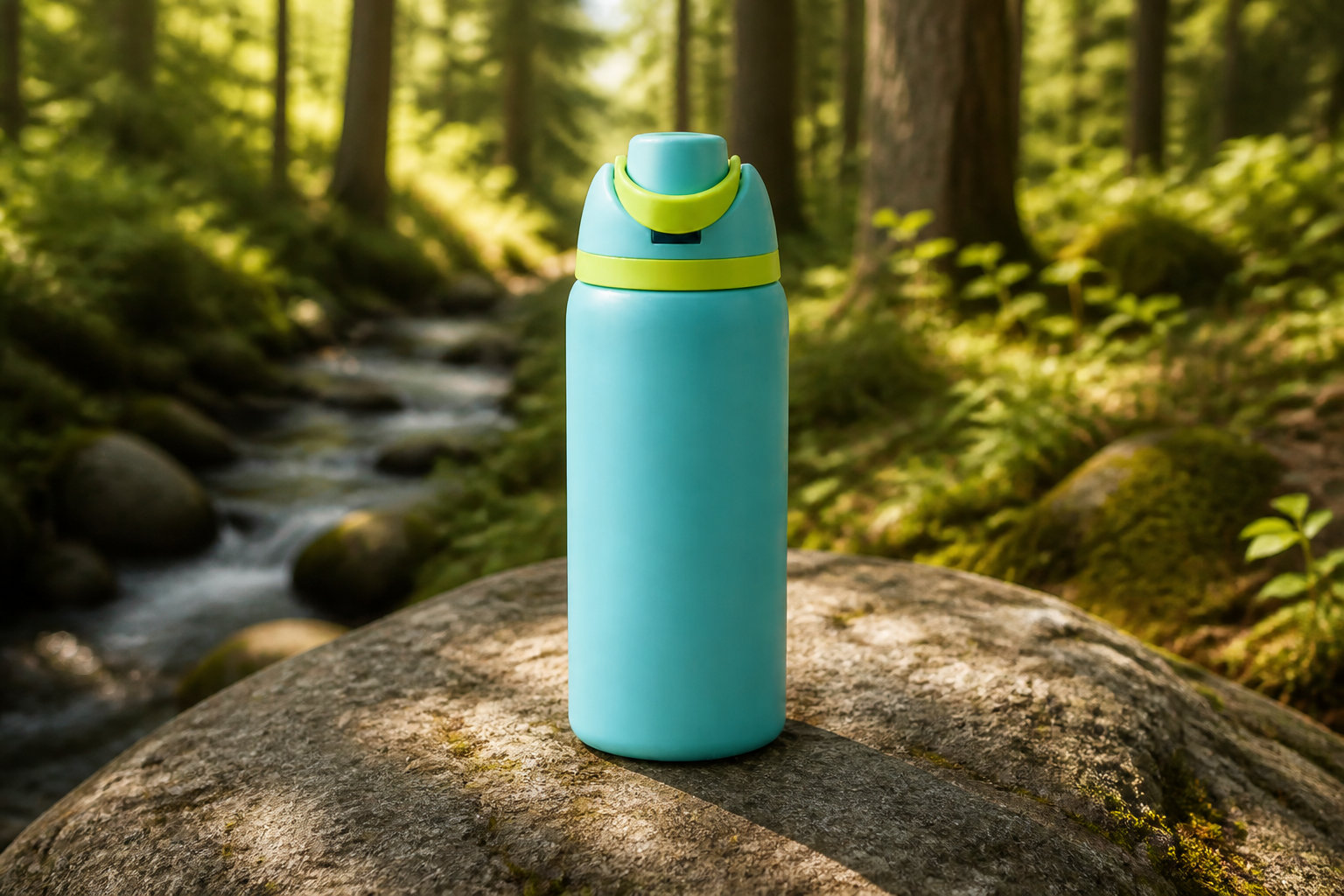HydroFlex : gourde sport inox. Paille intégrée et ergonomie.
