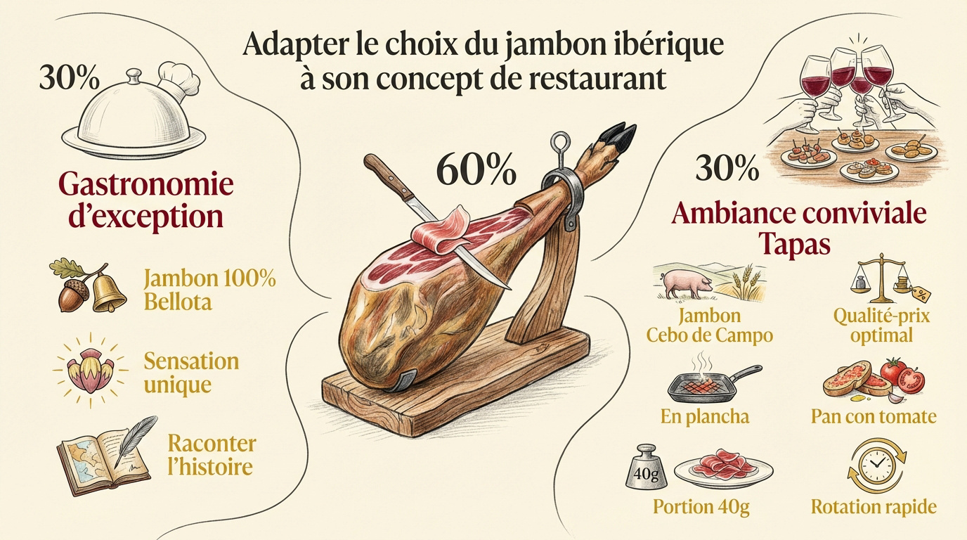 Sélection de jambon ibérique premium pour la restauration professionnelle