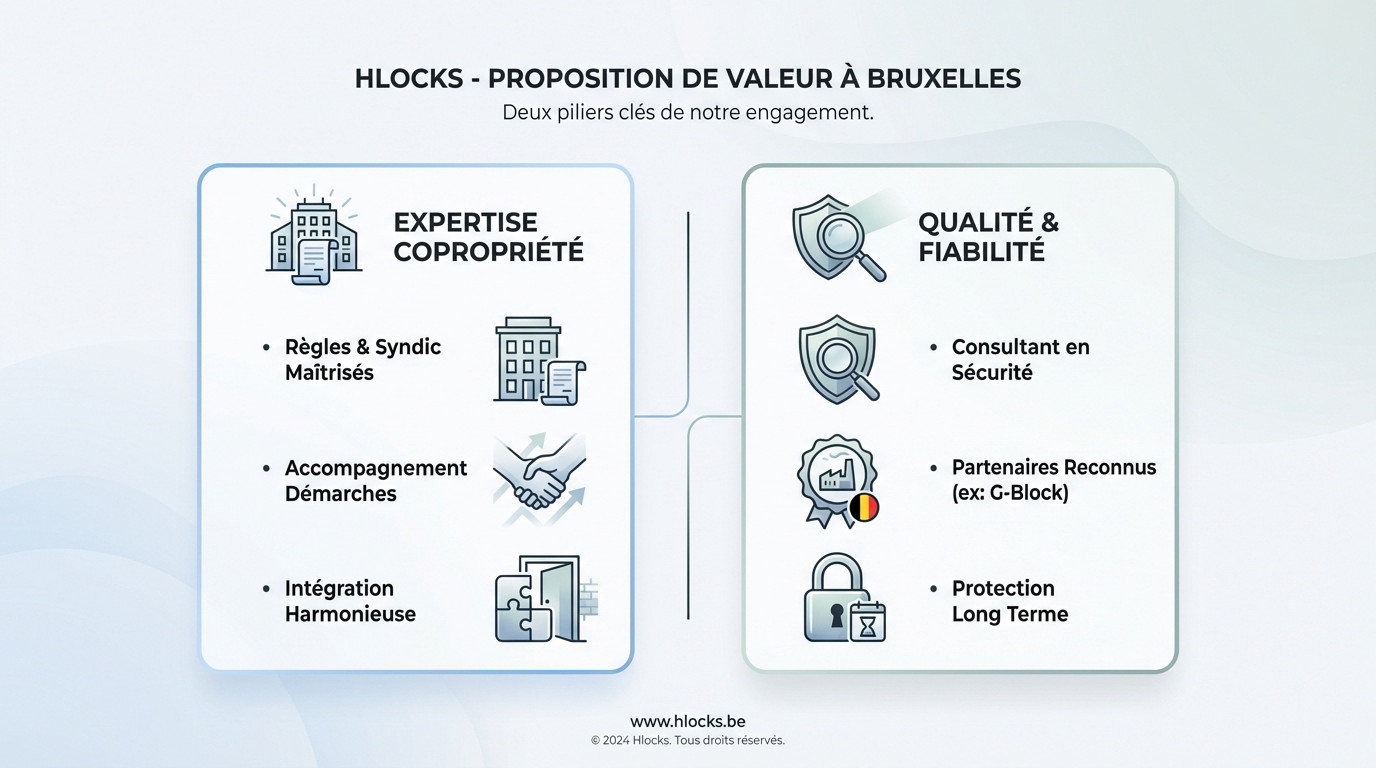 Serrurier Hlocks expert en installation de porte blindée à Bruxelles