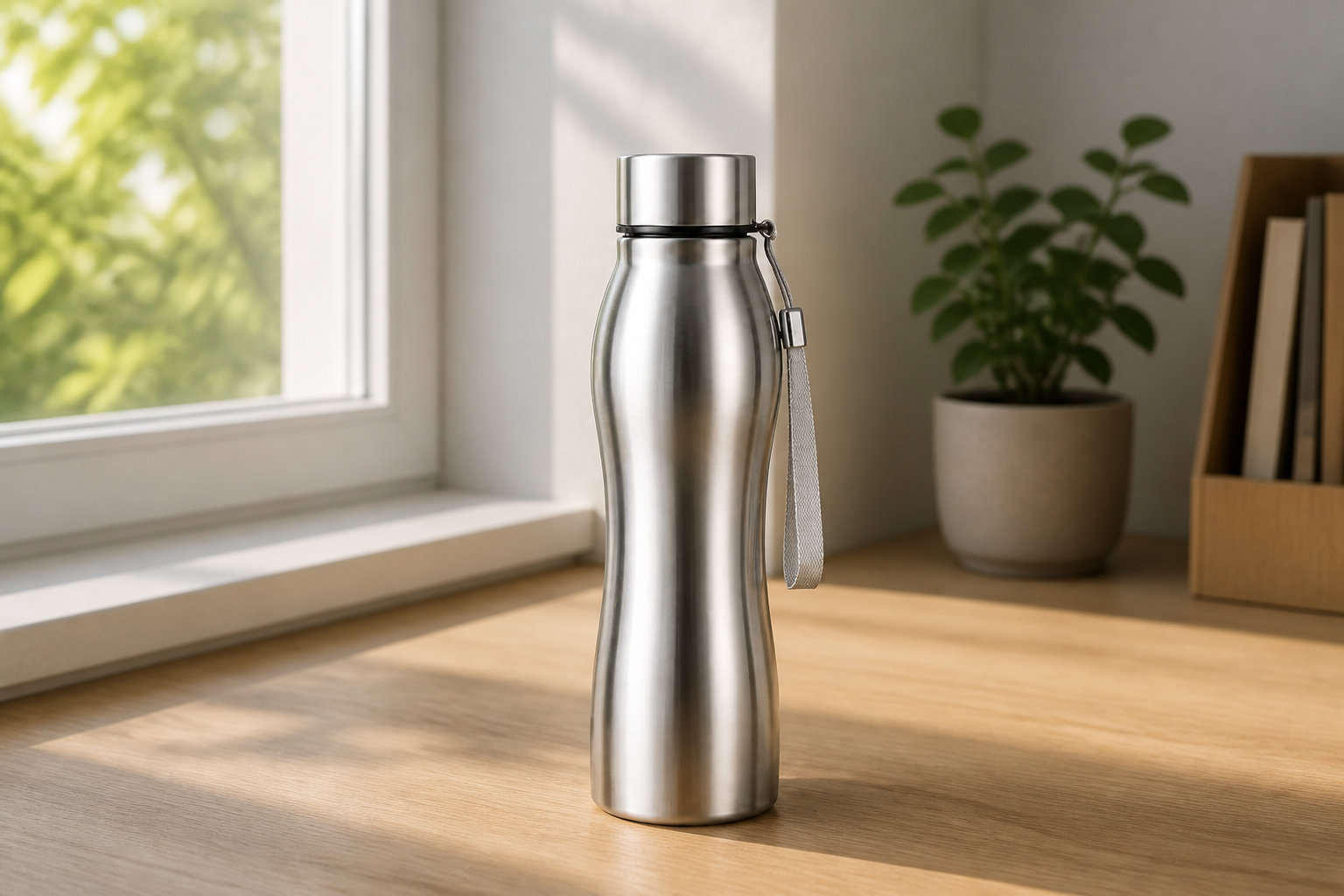 Bouteille inox 1L sans fuite - Légère et fiable