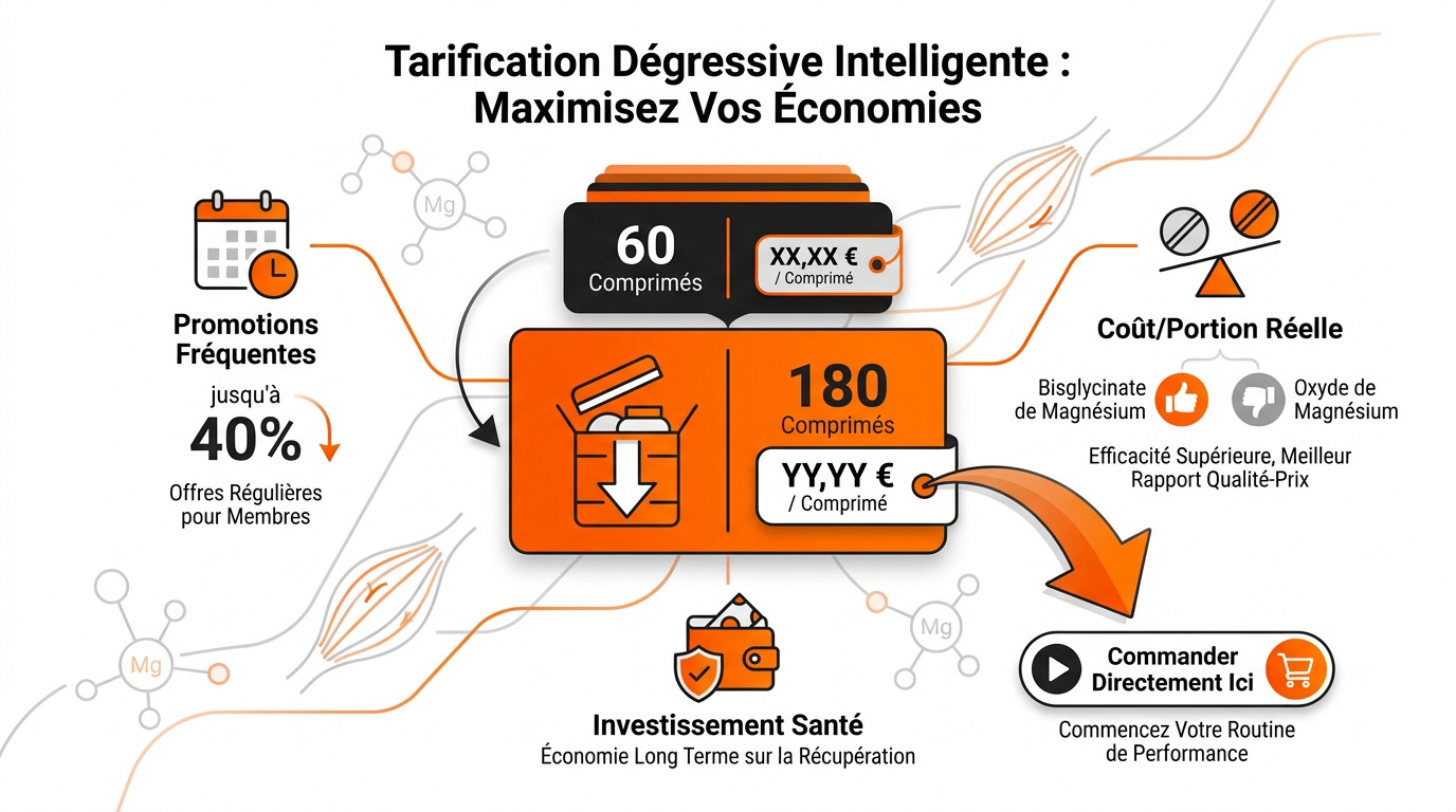Tableau des tarifs dégressifs pour le magnésium Bulk