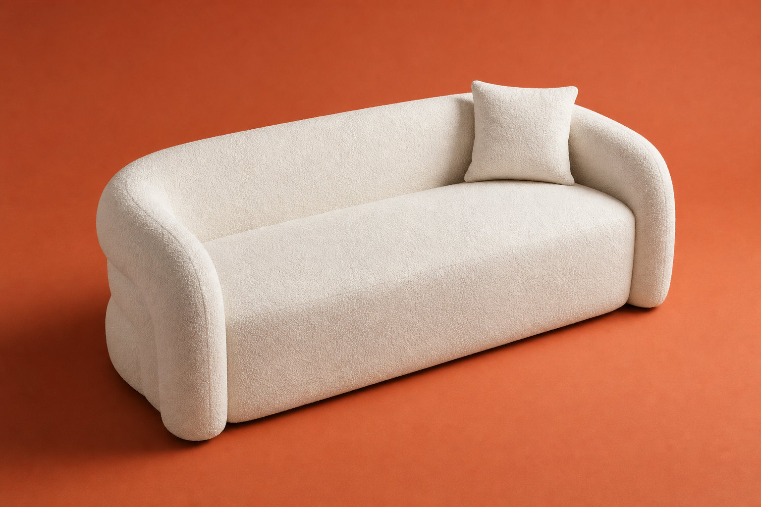 Modèle LAPIOTA : le luxe sculptural d'une bouclette blanche