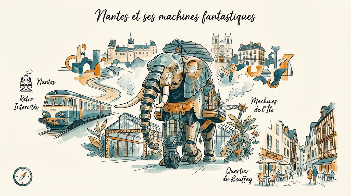 Le Grand Éléphant mécanique des Machines de l'Île à Nantes
