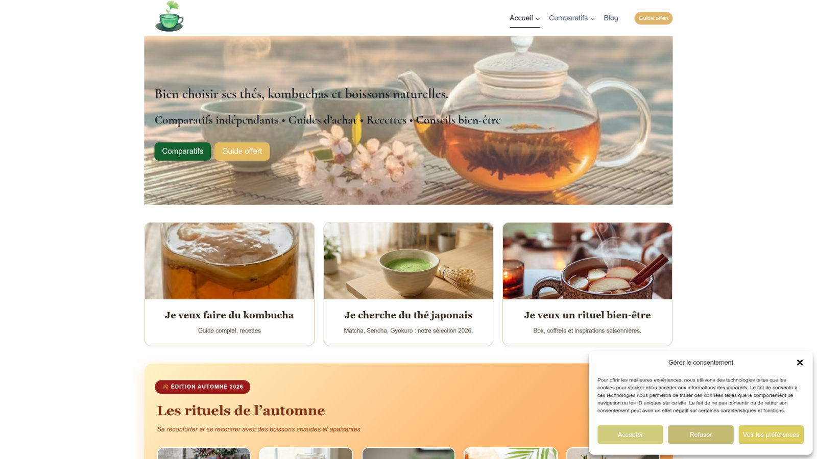 Critères de sélection pour votre thé ou tisane sans caféine