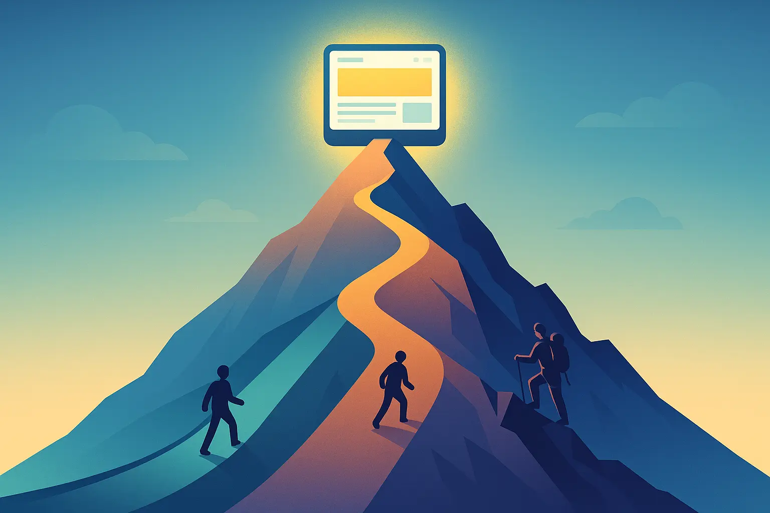 Illustration d'un site web responsive s'adaptant à différents écrans