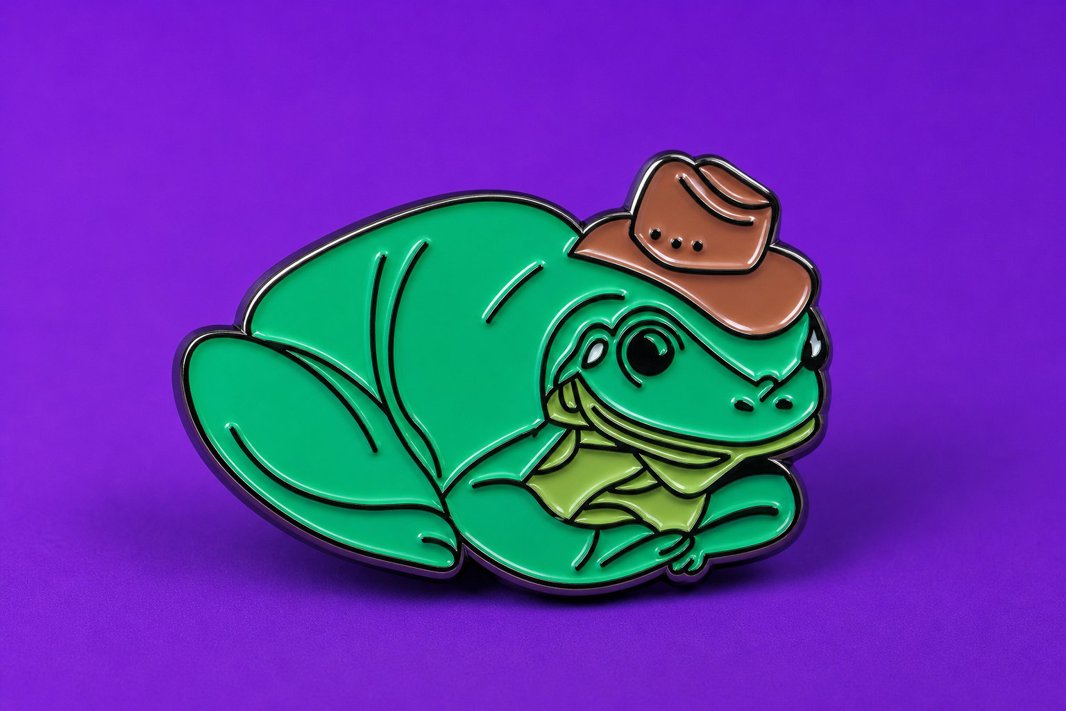 Giddy Up Frog Pin: Sassy Vibes for Alternative Looks