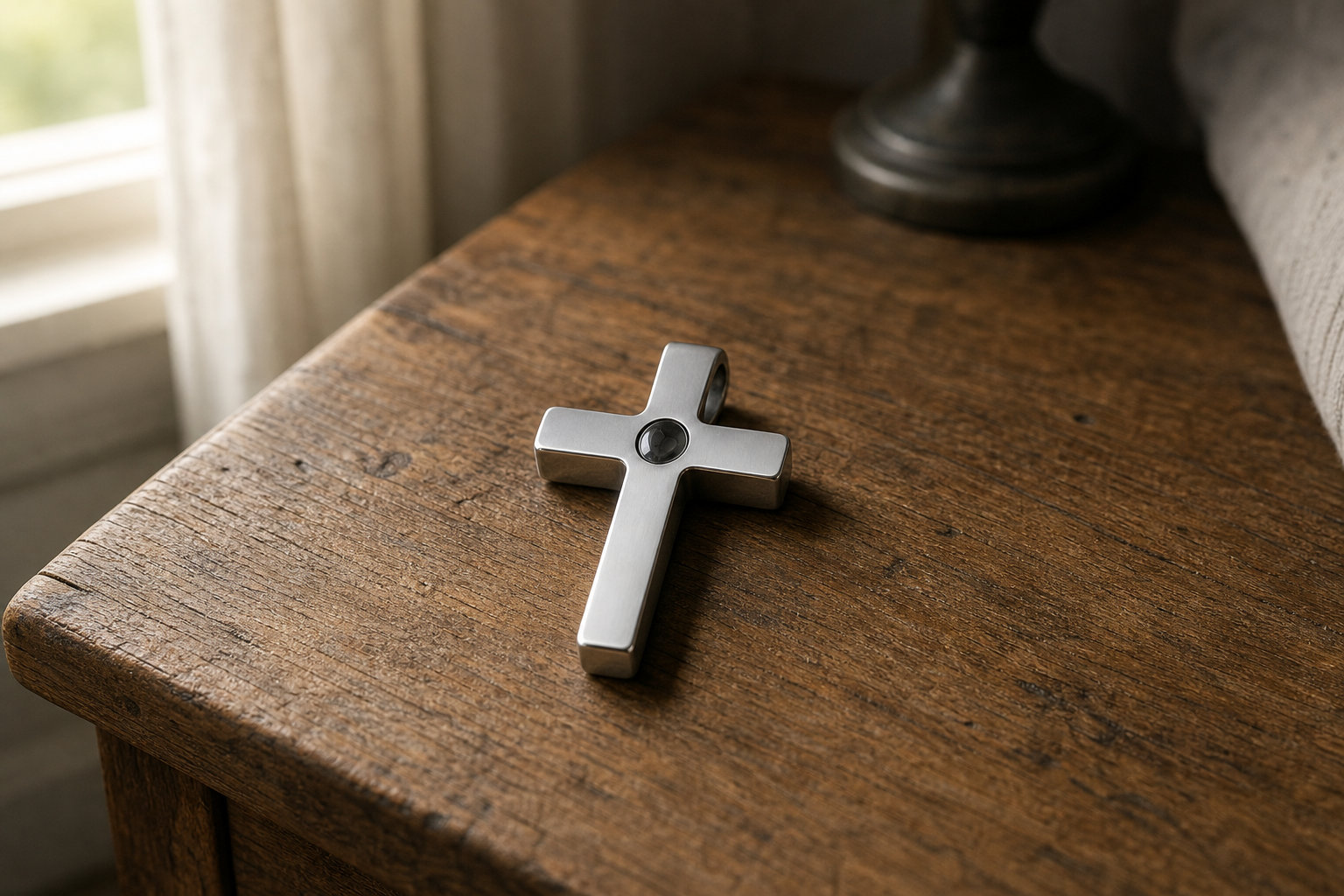 Pendentif croix à projection - Un symbole de foi et de mémoire