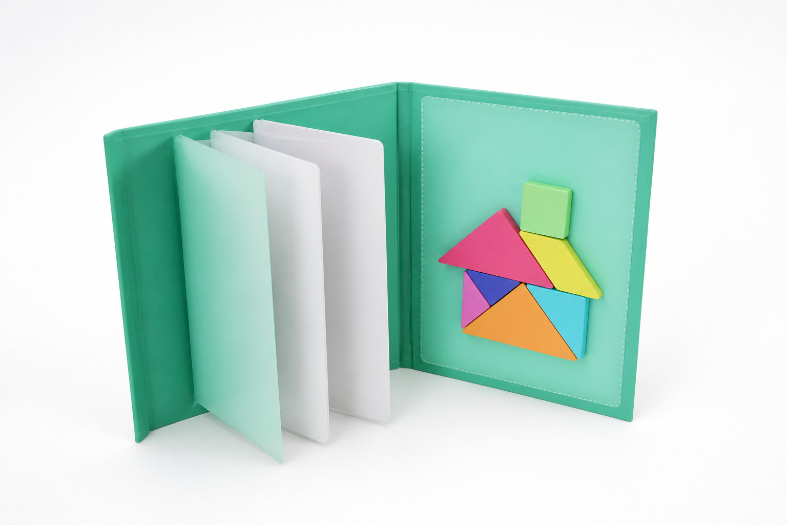 Tangram magnétique Montessori en bois