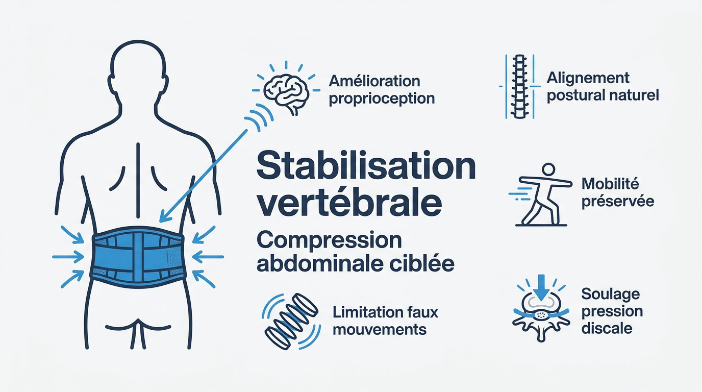Ceinture lombaire pharmacie : comment bien choisir Ceinture lombaire de pharmacie pour la stabilisation et le confort du dos