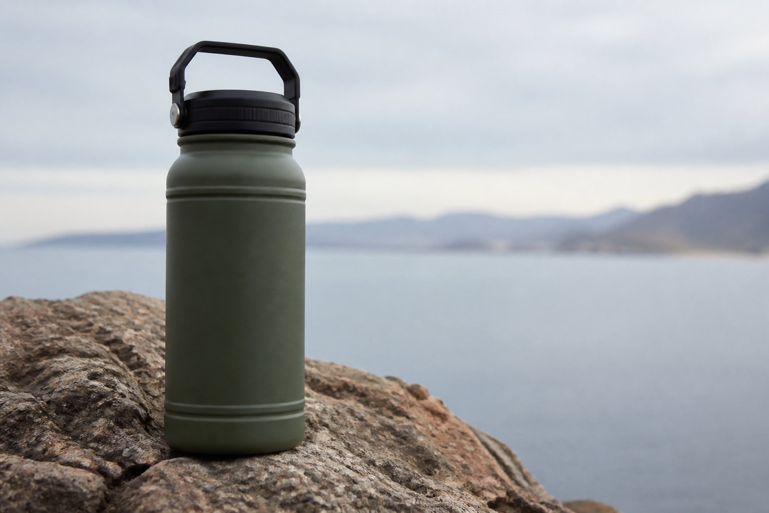 Gourde inox 1L, Zéro fuite et grande contenance
