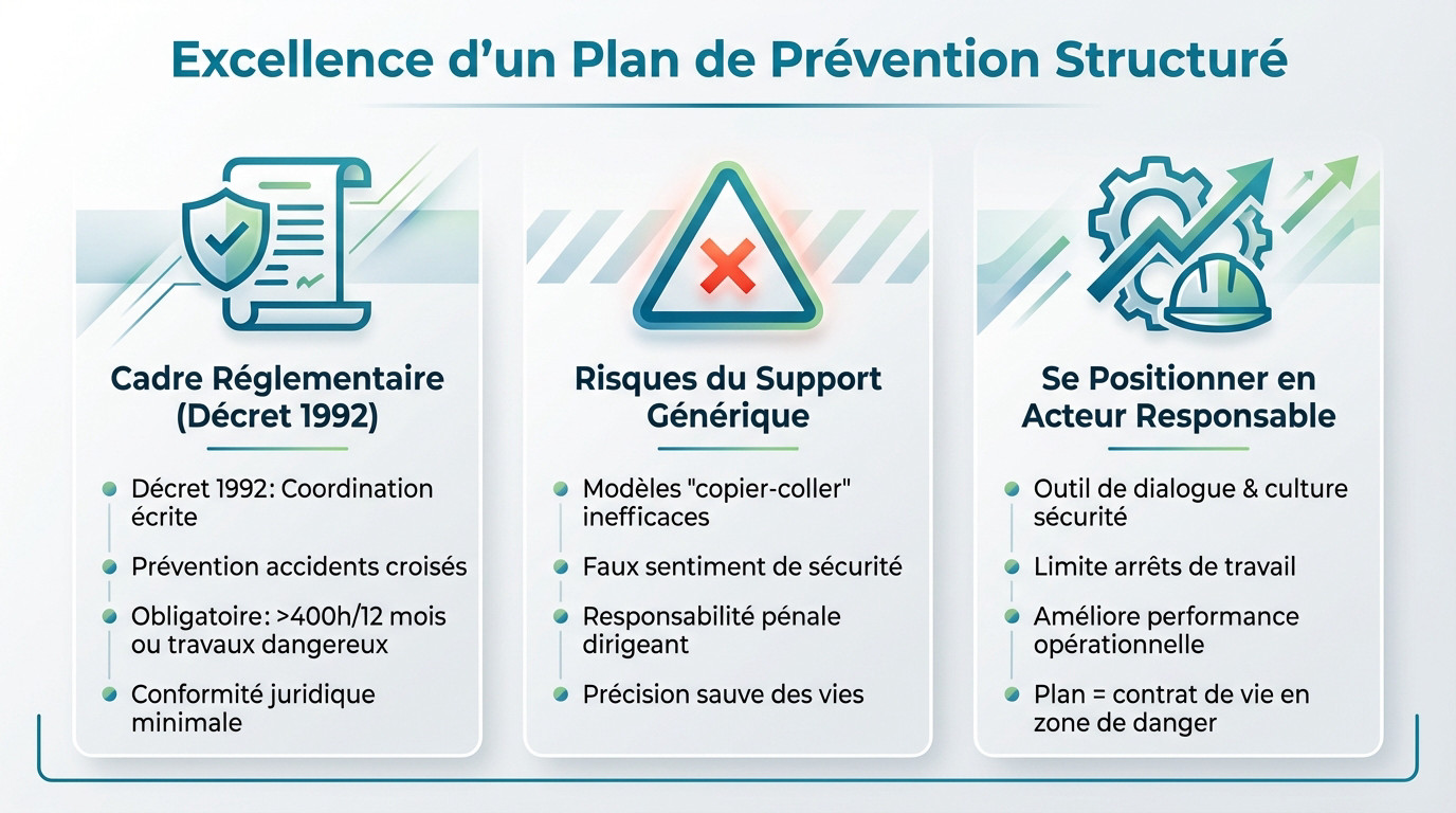 Excellence d'un plan de prévention structuré et conforme pour la sécurité des chantiers