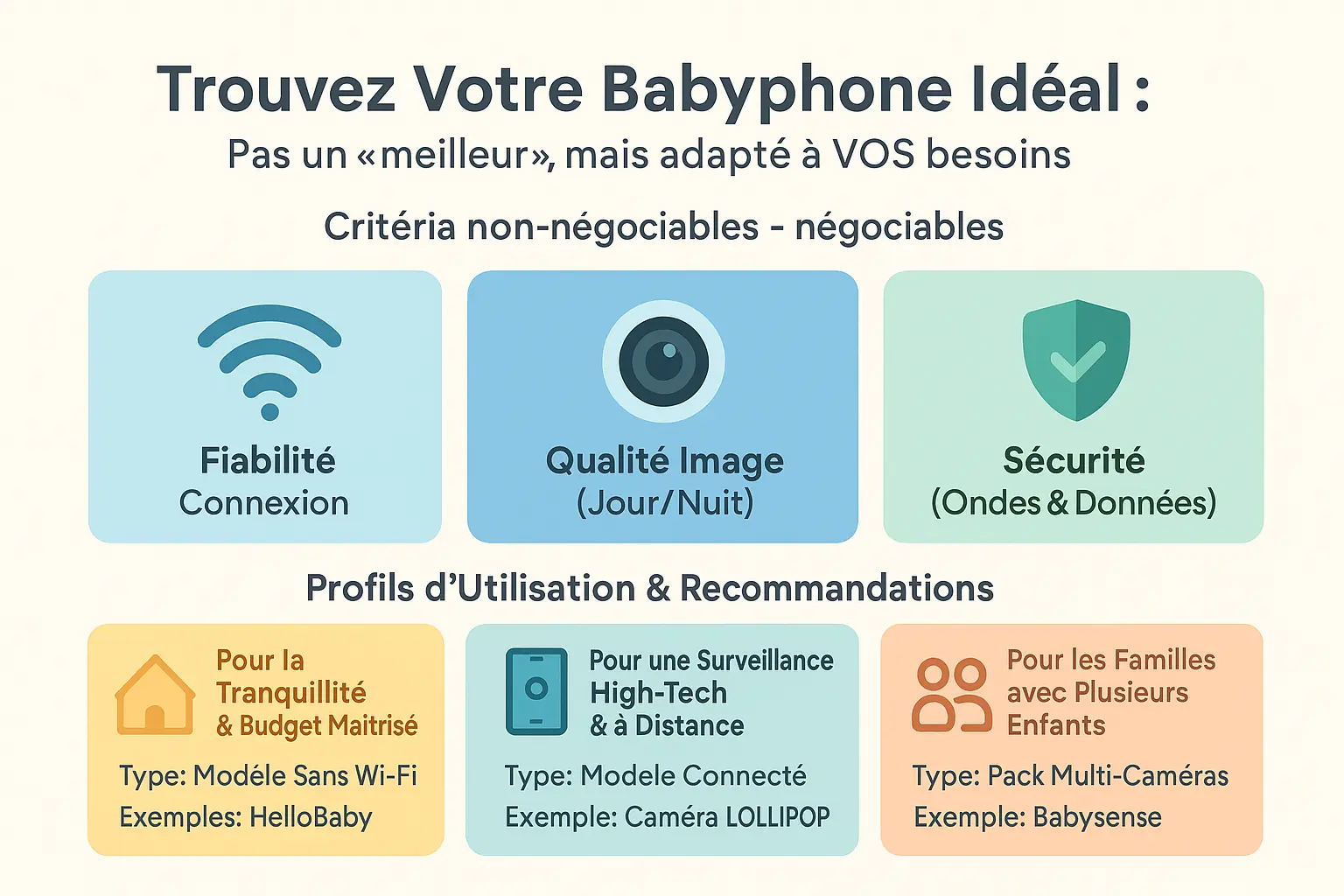 Illustration des babyphones et caméras 2025