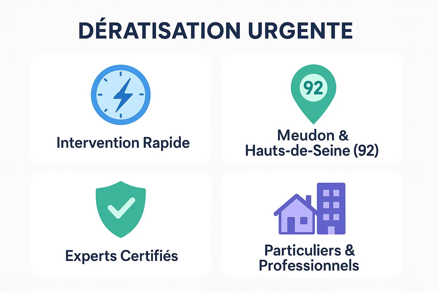 Équipe de dératisation professionnelle intervenant à Meudon