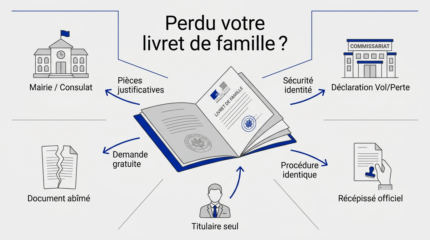Procédure administrative pour obtenir un duplicata de livret de famille en mairie