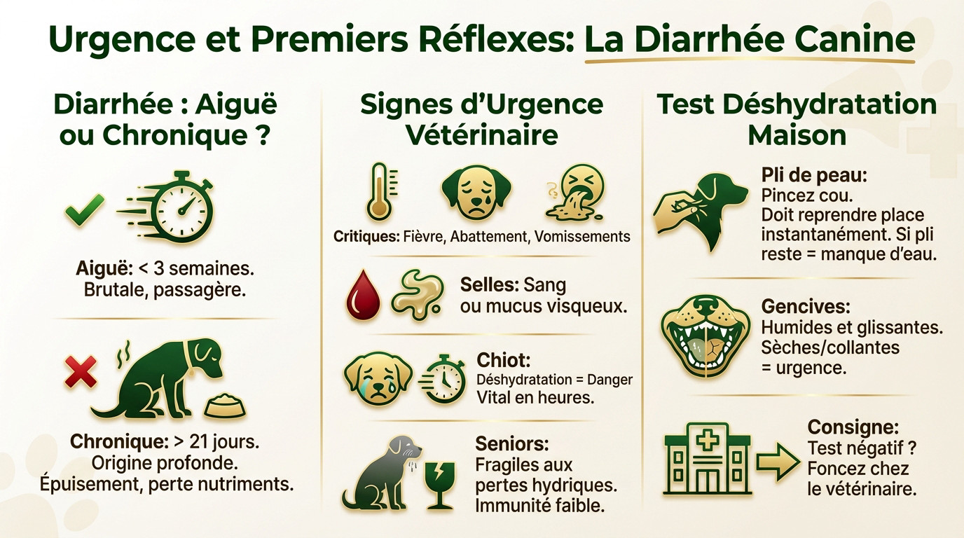 Chien fatigué ayant des problèmes de digestion