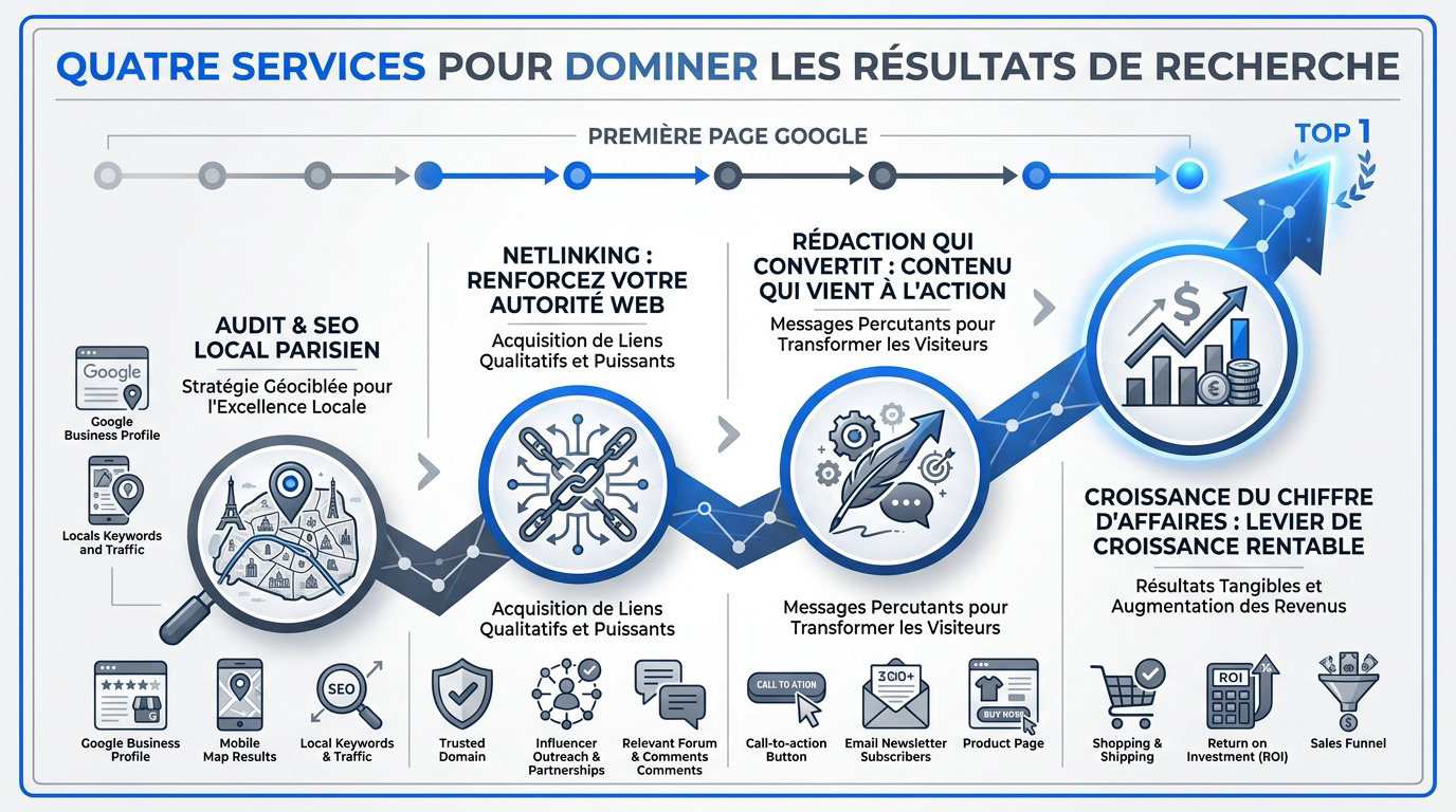 Services d'accompagnement Anthony Russo SEO pour booster la visibilité sur Google