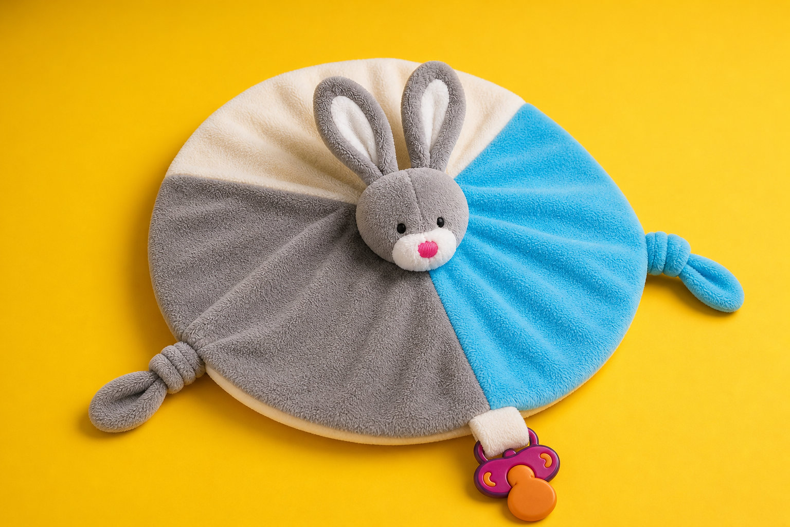 Doudou Lapin Gris : la sobriété d'une peluche intemporelle